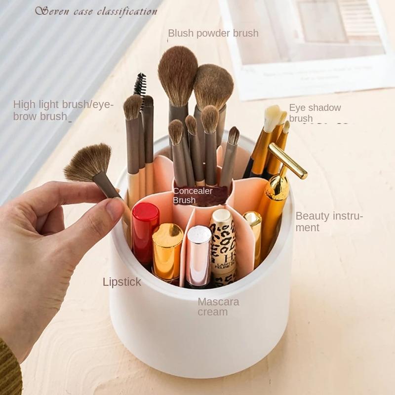 1 Piece Rotatable Makeup Storage Box With Lid
