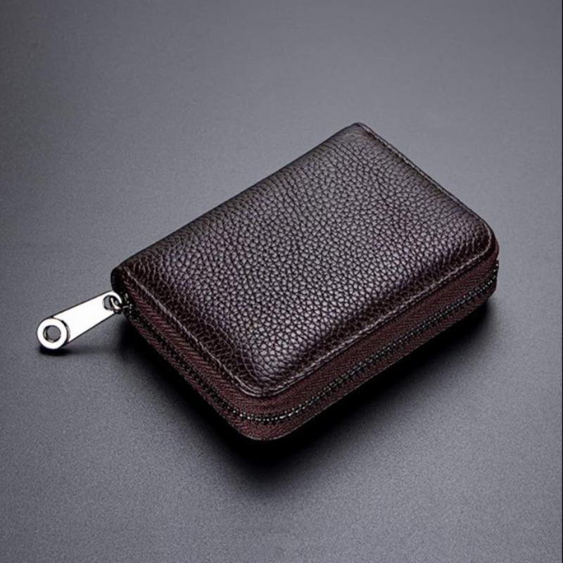 1 Piece Casual Plain Multi-pocket Card Bag, Portable Dust-proof Card Storage Bag, Multi-grid Mini Card Bag For Outdoor Travel