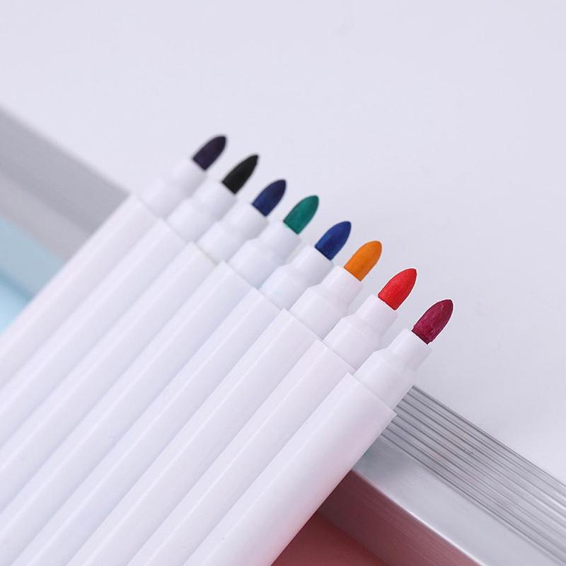 8pcs Dry Erase Marker Pen, Colourful Magnetic White Board Marker Pen, Dry Wipe Pen