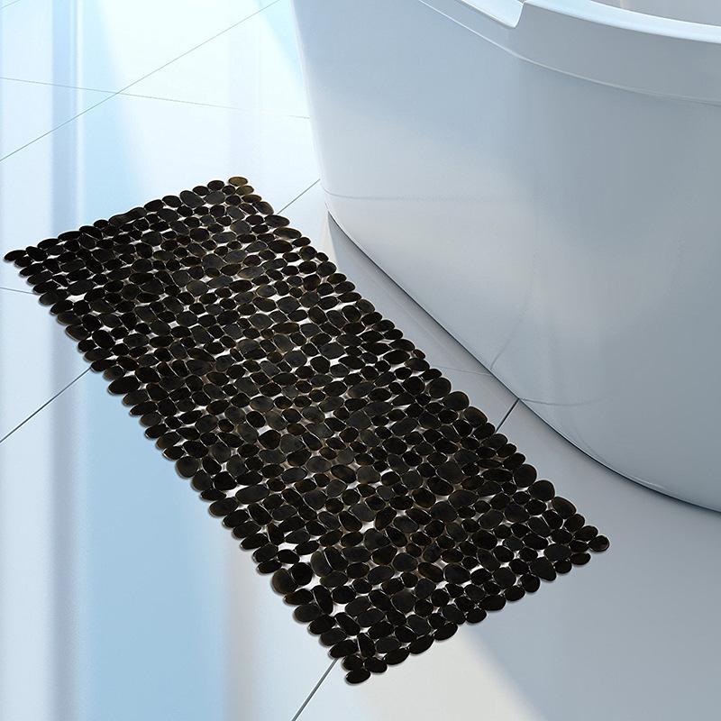 1 Piece Cobblestone Pattern Bathroom Mat, Non Slip Shower Mat With Suction Cup, Bathtub Mat For Bathroom Tub Floor