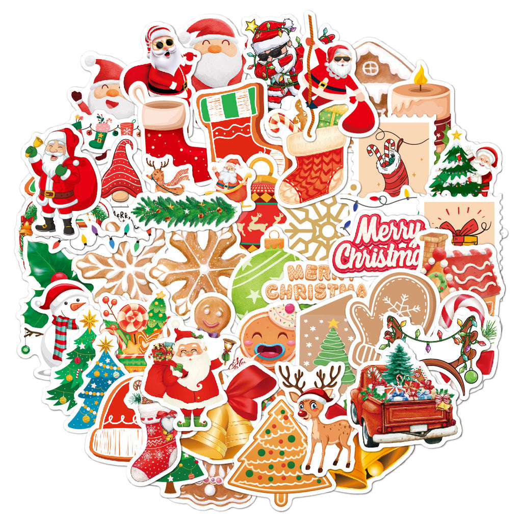 2024 Christmas Theme Stickers, 100PCS Non-Repeating Vinyl Waterproof Holiday Stickers, Holiday Gifts for Kids and Teens, Xmas Party Favorite