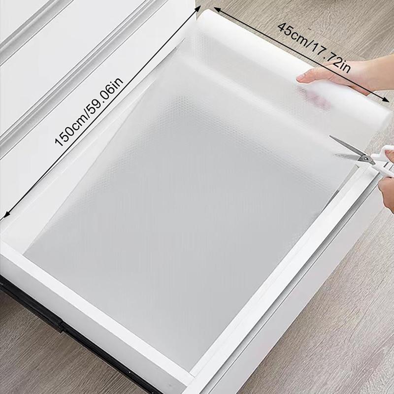 1 Piece Clear Drawer Liner, Solid Color Non-Adhesive Shelf Liner, Home Care Supplies