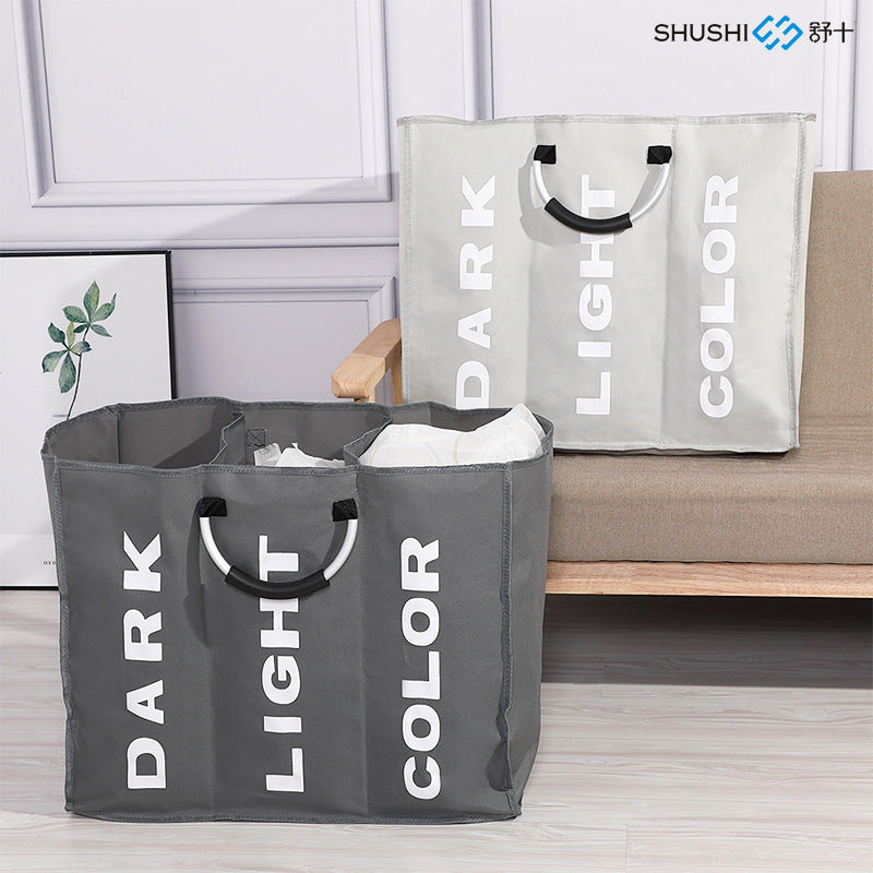 1 Piece Laundry Hamper, Clothes Storage Bag with Handle, Collapsible Clothes Baskets for Home Bathroom Dormitory