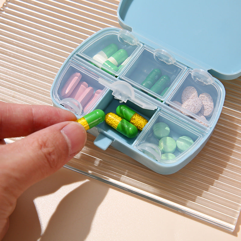 1 Piece Portable 6-grid Pill Box
