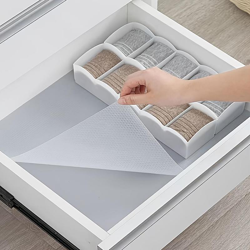 1 Piece Clear Drawer Liner, Solid Color Non-Adhesive Shelf Liner, Home Care Supplies