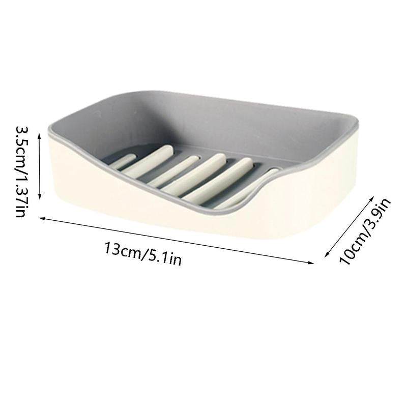 1 Piece Wall Mounted Soap Dish, Plastic Soap Bar Holder, Bathroom Soap Storage Box, Home Supplies