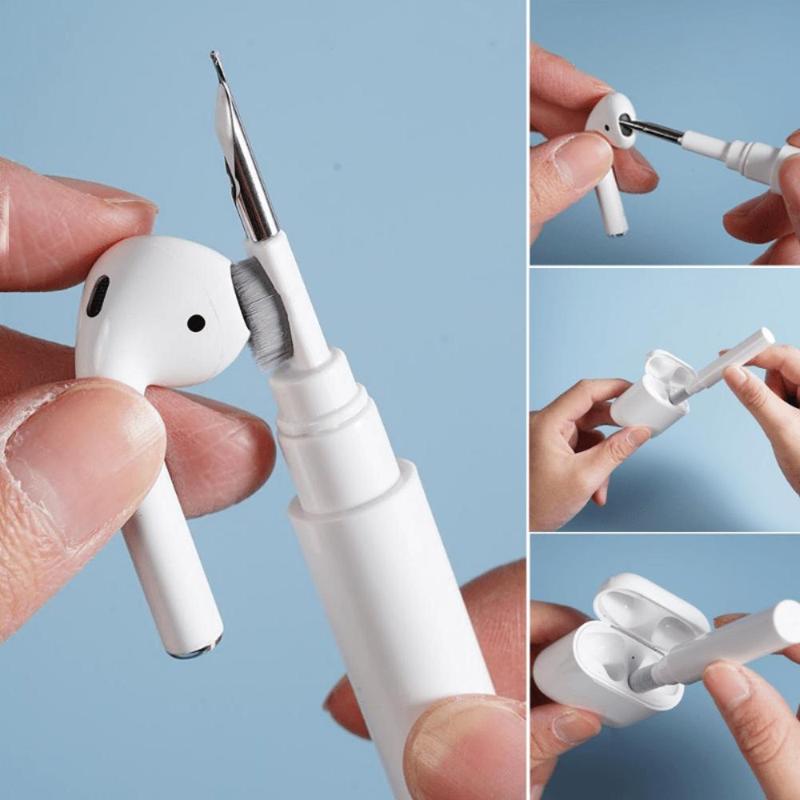 1 Piece Headphone Cleaner, Portable Headphone Cleaning Pen, 2 in 1 Headphone Cleaner Kit