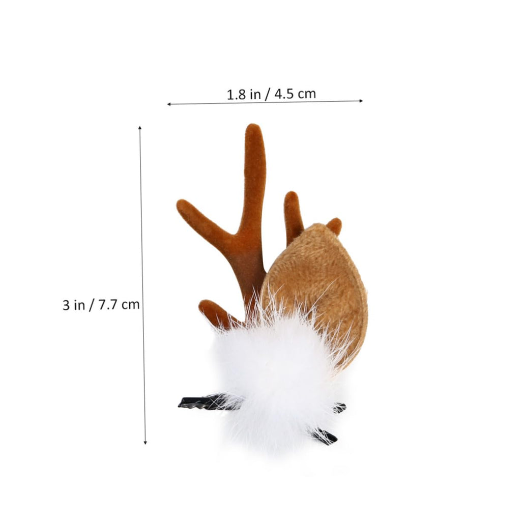 2 pairs of new cute elk antler hair clips, Christmas fresh deer antler hair hoop hair accessories