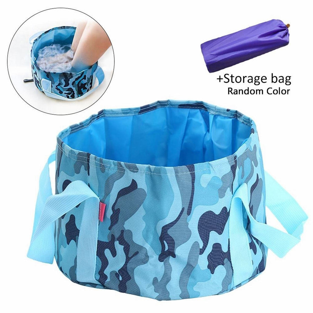 Foot Soak Tub Foldable Bucket Outdoor Portable Wash Basin Travel Camping Fishing Folding Basin Foot Bath Sink Washing Basket