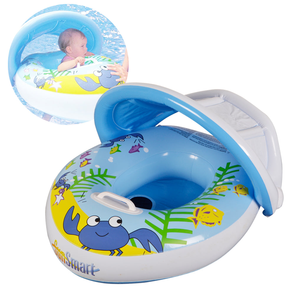 Baby Swim Ring Pool Float (Blue Boat)