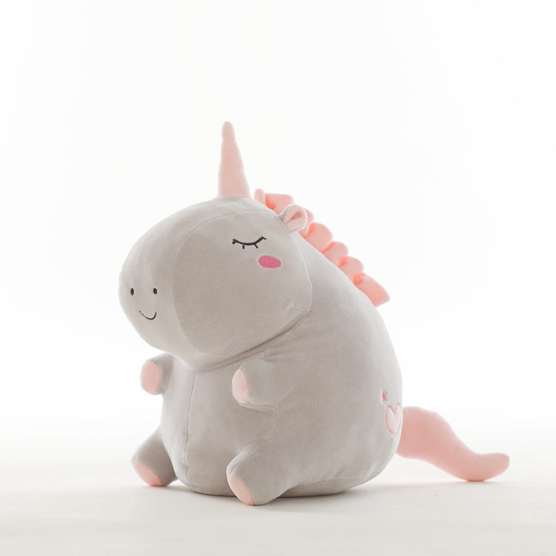 Hot-Selling New Arrival round Rolling Unicorn Plush Toy Children's Birthday Gifts