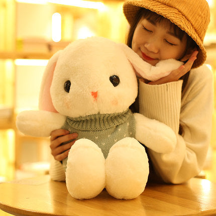Cute Sleeping Doll Rabbit Plush Toy Lop Eared Rabbit Doll Ragdoll Girl