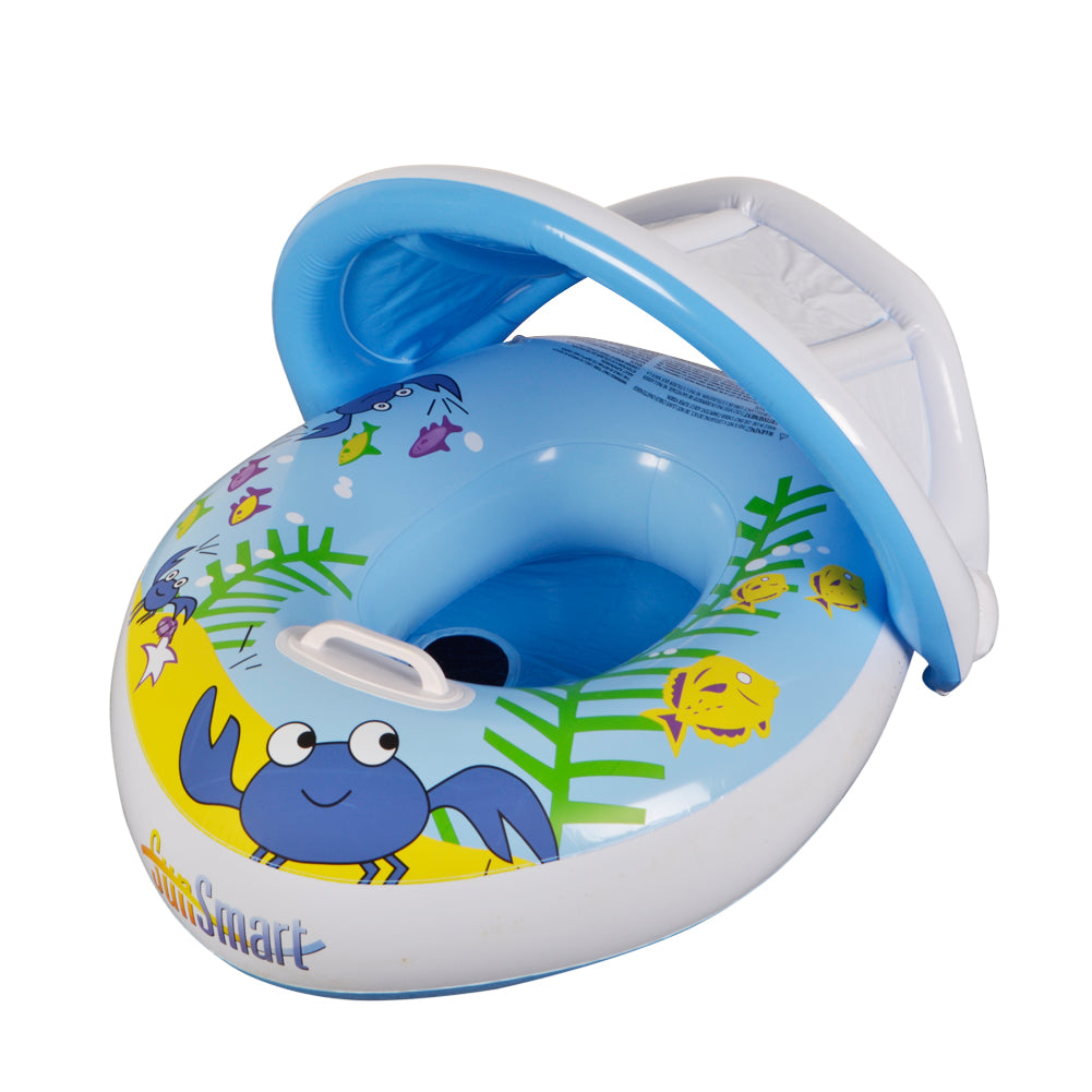 Baby Swim Ring Pool Float (Blue Boat)