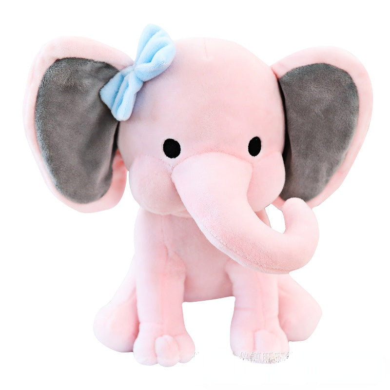 Elephant Plush Toy Doll Baby to Sleep with Baby Elephant Soothing Soft Throw Pillow Children's Birthday Gifts Ragdoll