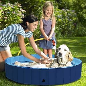 Foldable Dog Pool Large or Small Pet Swimming Foldable Bathing Tub Cat Puppy Swimming Pool for Playing Bathing