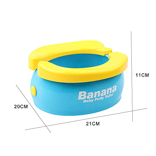TOP19046 Potty Training Seat - Cute Banana Toilet Seat Trainer Portable Foldable Potty for Kids Boys Girls