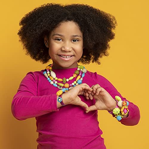 HANMUN Pop Snap Bead Jewelry Set for Kids – Pop Arty! – DIY Craft Jewelry Making Kit – Creative Necklaces, Rings, Bracelets – 4 Years +