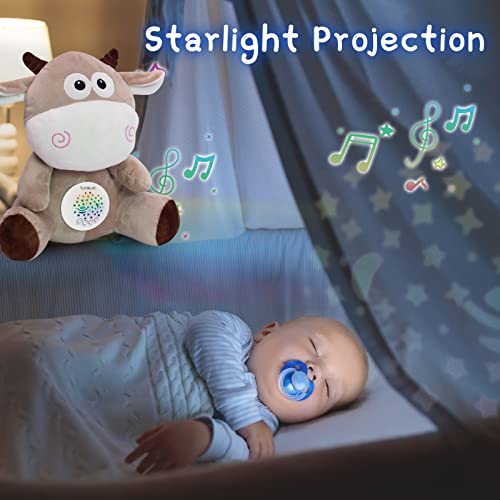 HDL21001 Growinlove Baby Sleep Soother with Music and Projector Night Light, White Noise Sound Machine Baby Soother Musical Toy, Volume Control Toddlers Sleep Aid for Newborns Baby Gift