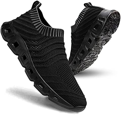 HANMUN Mens Trainers Road Running Shoes Mesh Lightweight Walking Shoes Athletic Gym Running Shoes