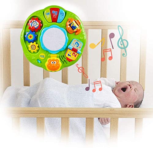 Hanmun Musical Learning Table Baby Toy - Electronic Education Toys for Toddlers Early Development Activity Toy Learn Baby Activity Table Sound Toy for Babies & Infant 6, 12 Months+