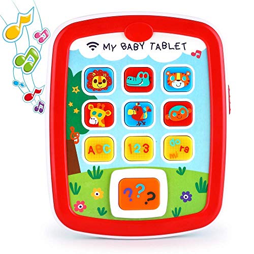 HL3121  Toddler Learning Tablet for 1 Year Old, Baby Ipad for 6M -12M -18M+ with Music & Light, Travel Toy Tablet with Easy ABC Toy, Numbers & Color | My First Learning Tablet …