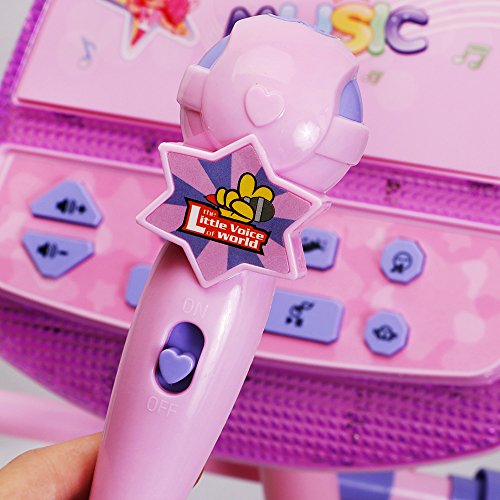 ZM16038 Kids Karaoke Machine Microphone Stand (Pink)