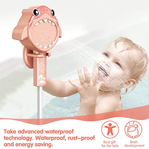 HJ22005 Toddler Shower Head for Bath - Baby Bath Shower Head Bathtub Toys Baby Sprinkler - Toddler Shower Toys Bath Sprayer - Bath Shower Head for Kids with Suction Cups Shower Stent