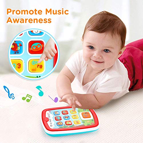 HL3121  Toddler Learning Tablet for 1 Year Old, Baby Ipad for 6M -12M -18M+ with Music & Light, Travel Toy Tablet with Easy ABC Toy, Numbers & Color | My First Learning Tablet …
