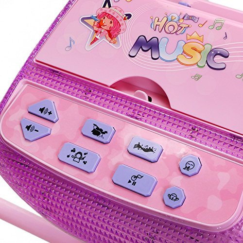 ZM16038 Kids Karaoke Machine Microphone Stand (Pink)
