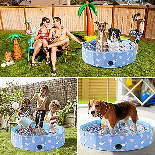 HQ21010 Sand and Water Table for Toddler - Foldable Ball Pit for Kids Portable Small Sandbox Game Room Baby Sensory Activity Center Summer Pet Pool Sand Pit Diameter 32 Inchs