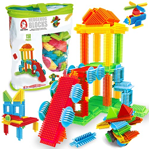 JY22003 Soulmemes Stickle Bricks Blocks-150pcs PVC Bag Large Size Set Hedgehog Blocks for Kids brain development Early Education Toys