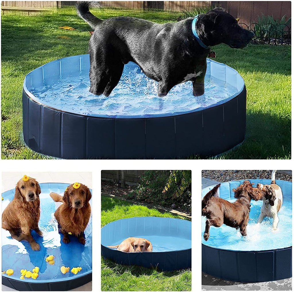 Foldable Dog Pool Large or Small Pet Swimming Foldable Bathing Tub Cat Puppy Swimming Pool for Playing Bathing
