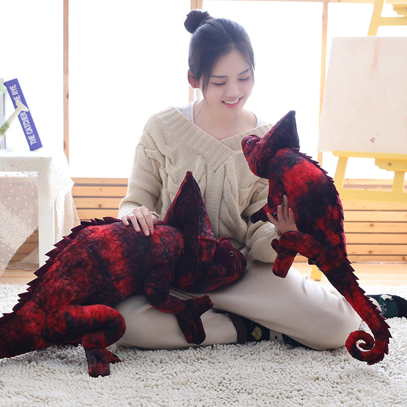 Simulation Chameleon Lizard Doll Plush Toys Funny Throw Pillow Creative Tricky Birthday Gifts for Men and Women