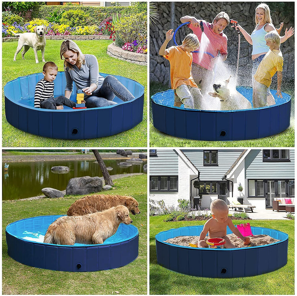 Foldable Dog Pool Large or Small Pet Swimming Foldable Bathing Tub Cat Puppy Swimming Pool for Playing Bathing