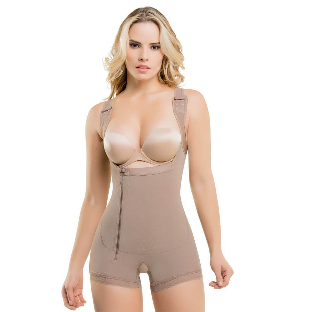 European and American Jumpsuit Waist Slimming and Hip Lifting Tight Body Shaping plus Size Corset D022