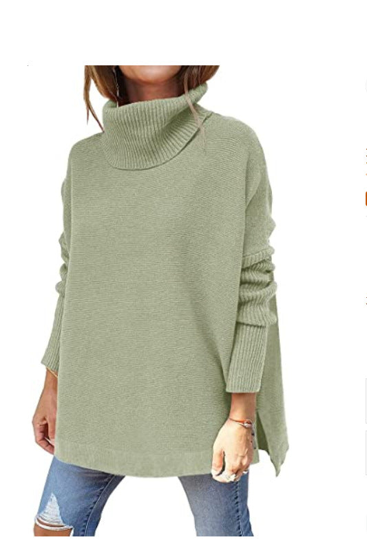 Bestseller Batwing Sleeve Hem Waist Pullover Sweaters Top