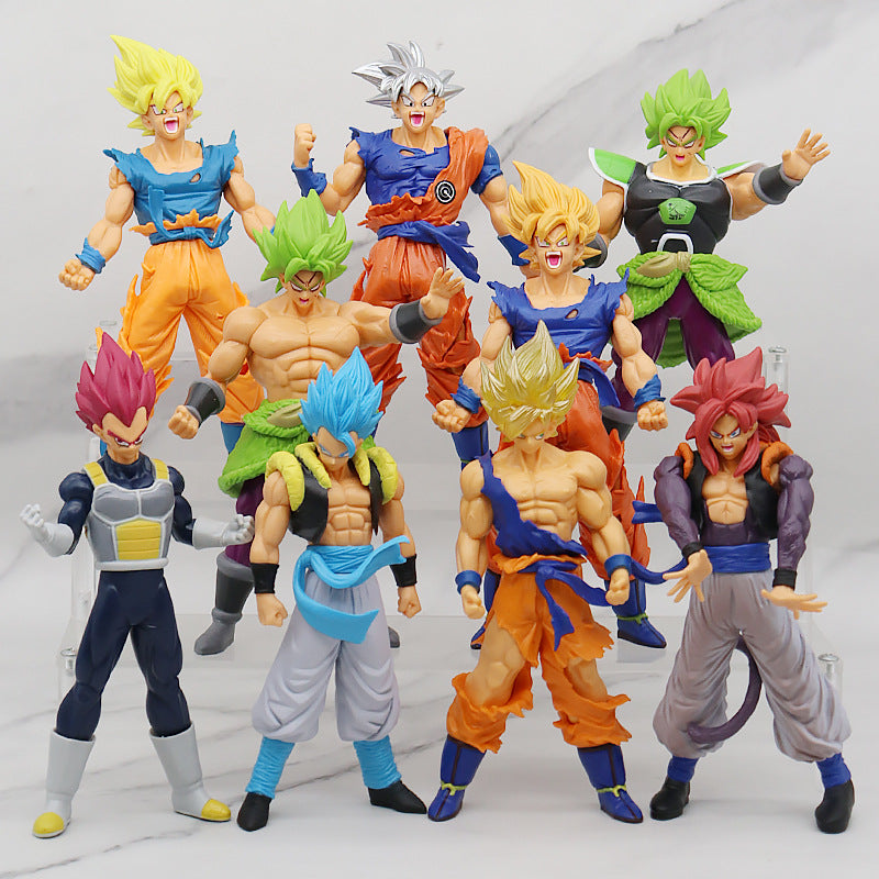 Optional Anime Garage Kits Dragon Ball Dragon Ball Z Movie Vegettoo Gogeta Model Decoration Doll