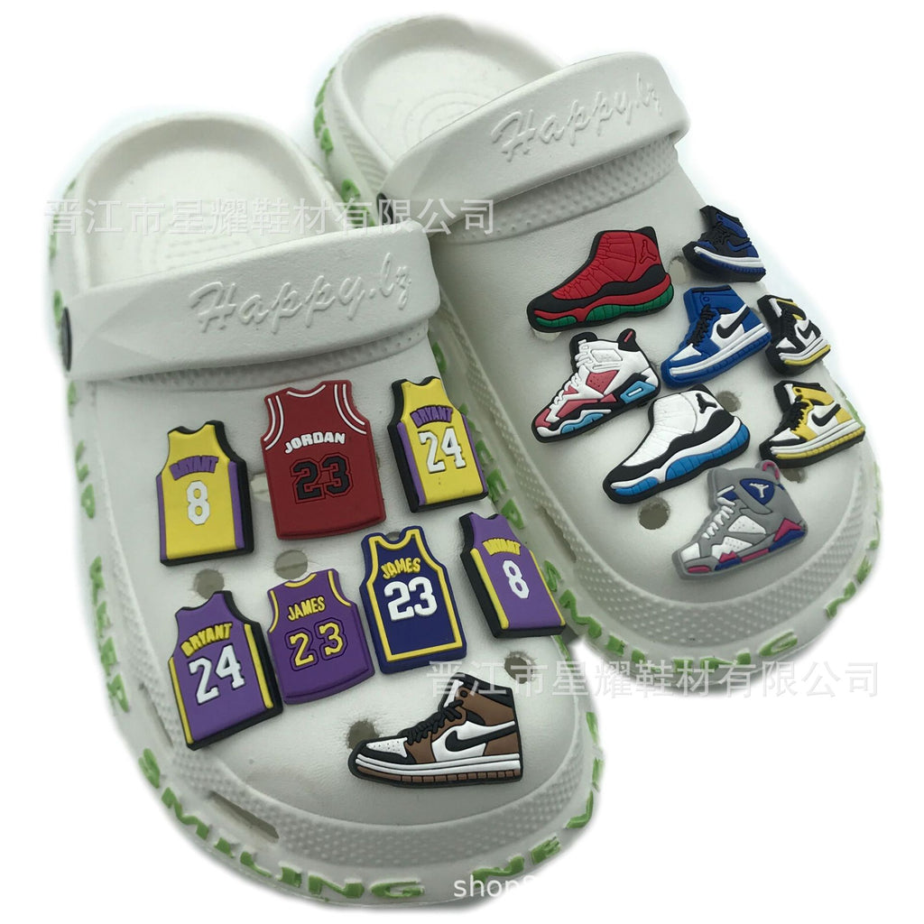 Basketball Shoes Series Basketball Shoes Ornament Hole Shoe Ornament Eva Sandals Zhibixing Shoe Ornament