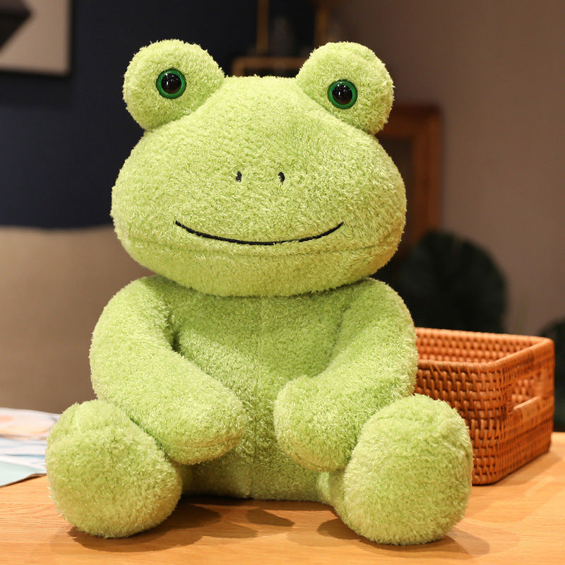 New Cute Backpack Sweater Frog Doll Children's Birthday Gifts Plush Toy
