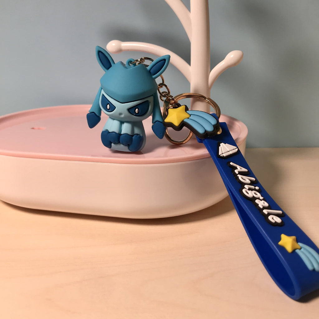 PVC Yibu Keychain Pokemon Pet Elf Ornaments Cute Cartoon Couple Bag Pikachu Pendant
