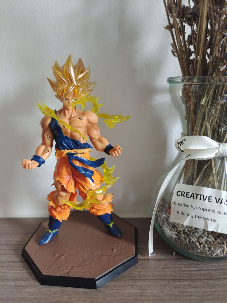 Dragon Ball Sun Wukong Super Saiyan Car Decoration Chassis Decoration Classic Anime Peripheral Hand Office