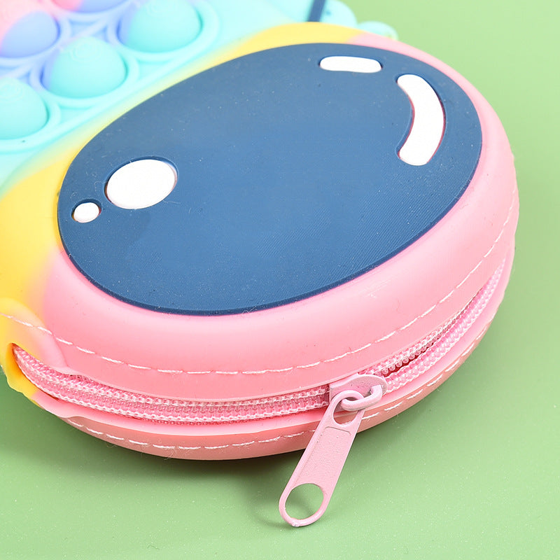 One Shoulder Crossbody Small Change Purse Children Puzzle Pressure Relief Compressable Musical Toy