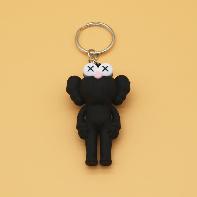 Cool Popular Brand Couple Sesame Street Key Ring KAWS Key Chain Simple Doll Pendant Bag Ornaments Small Gift