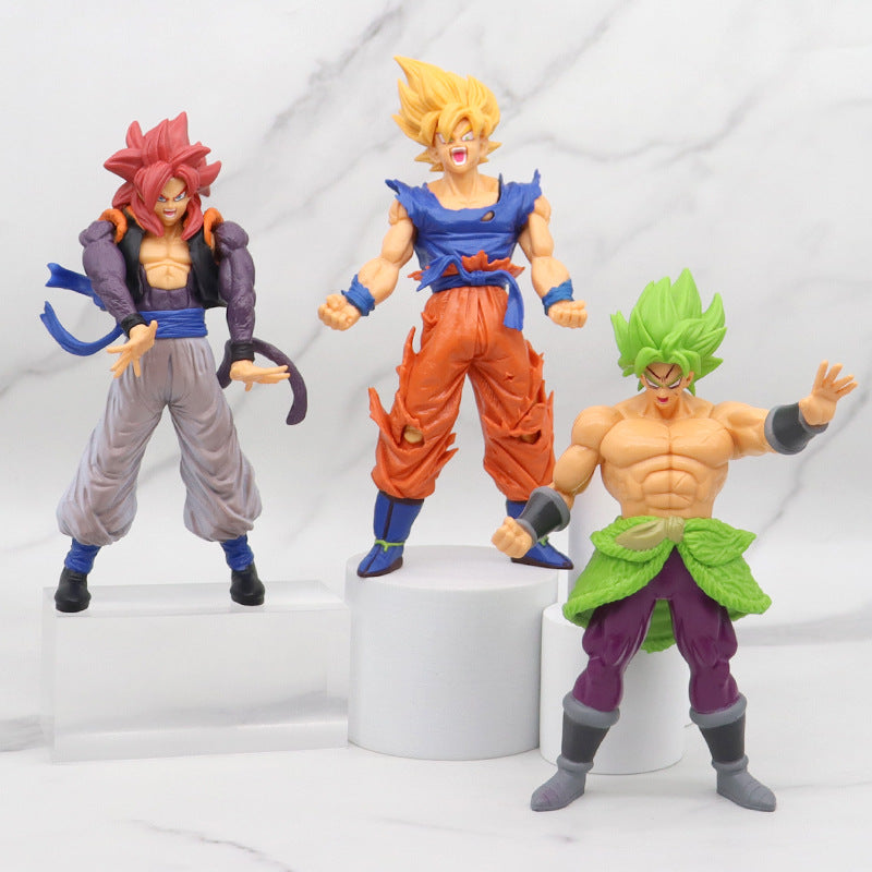 Optional Anime Garage Kits Dragon Ball Dragon Ball Z Movie Vegettoo Gogeta Model Decoration Doll