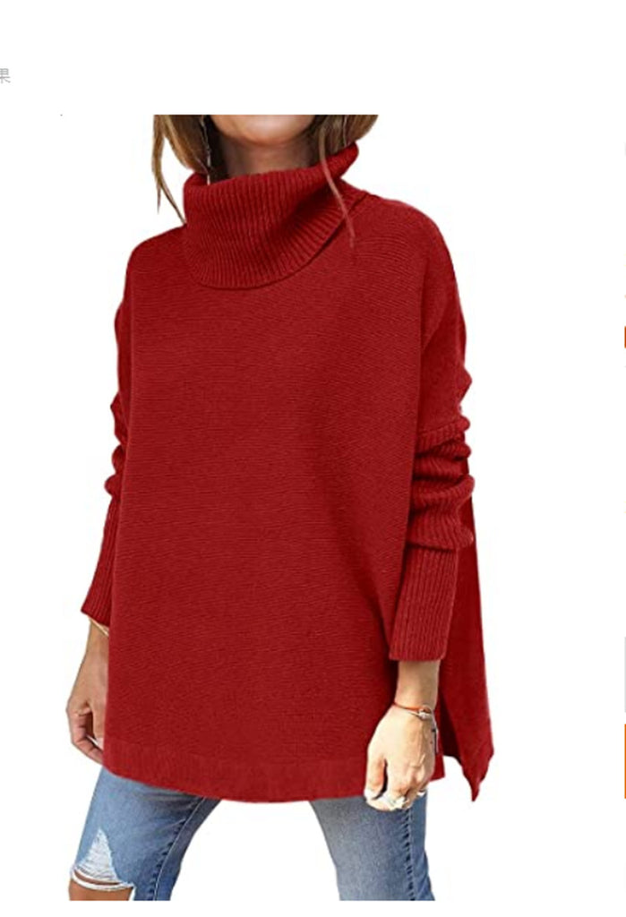 Bestseller Batwing Sleeve Hem Waist Pullover Sweaters Top