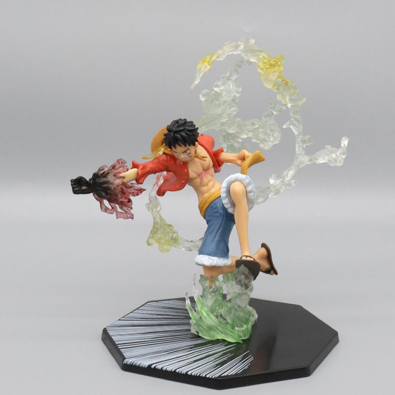 One Piece Fire Fists Luffy Ace Ghost Chasuron Demon Wind Leg Shanzhi Anime Garage Kits Peripheral Model Ornaments