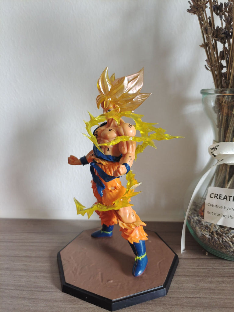 Dragon Ball Sun Wukong Super Saiyan Car Decoration Chassis Decoration Classic Anime Peripheral Hand Office