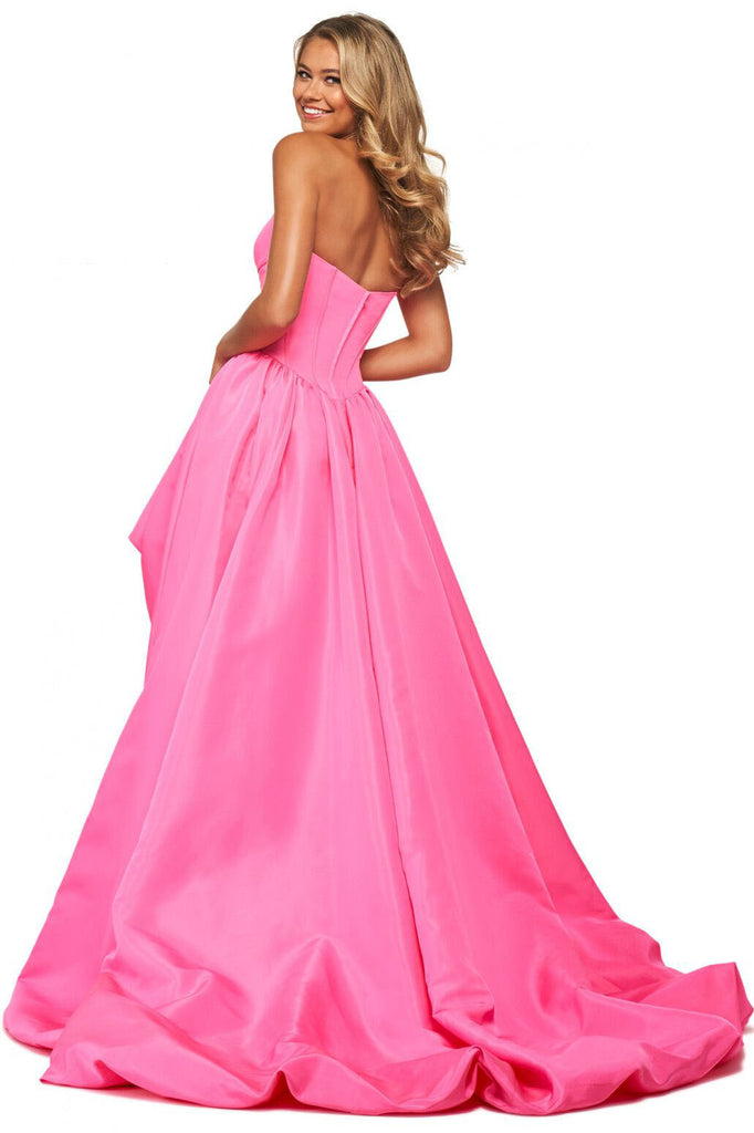 Dress Wrapped Chest off-the-Shoulder Large Swing Front Short Back Long Bridesmaid Dress