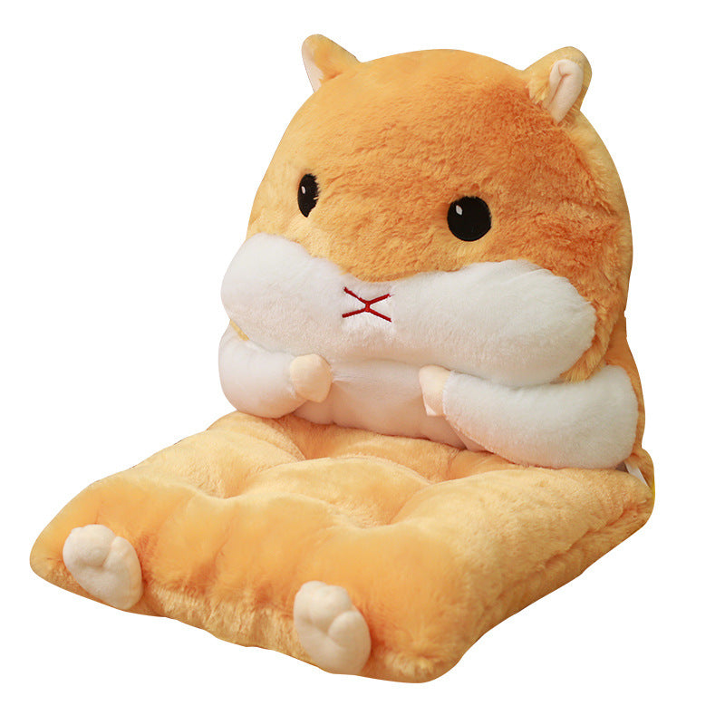 Multifunctional Hamster One-Piece Cushion Detachable Plush Warm Waist Hip Arm Chair Gift Girl Cushion