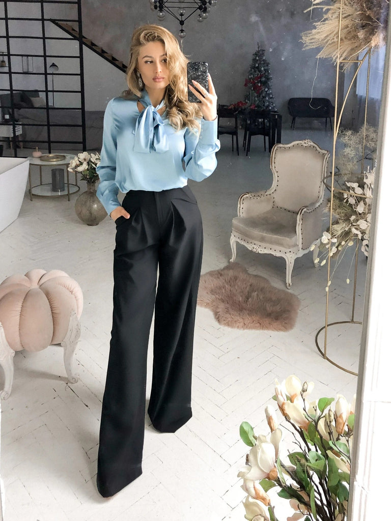 Long Sleeve Top Casual Pants Two-Piece Set